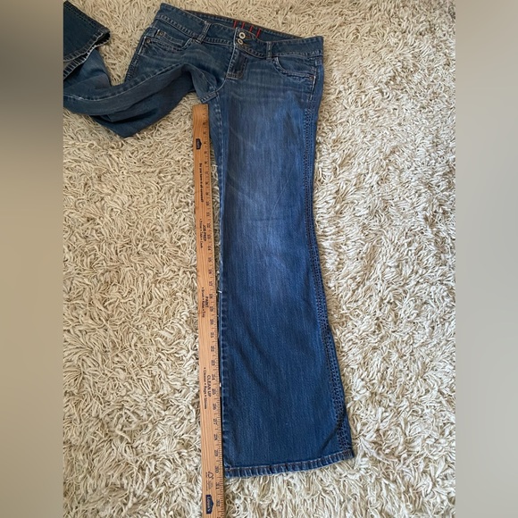 Elle Women's Jeans Size 8R Stretch Blue Denim Straight Leg - Picture 6 of 13